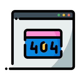 404 not found png vector image illustration